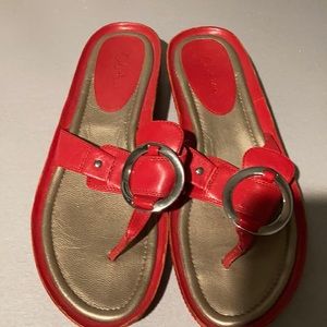 Colehaan sandals red